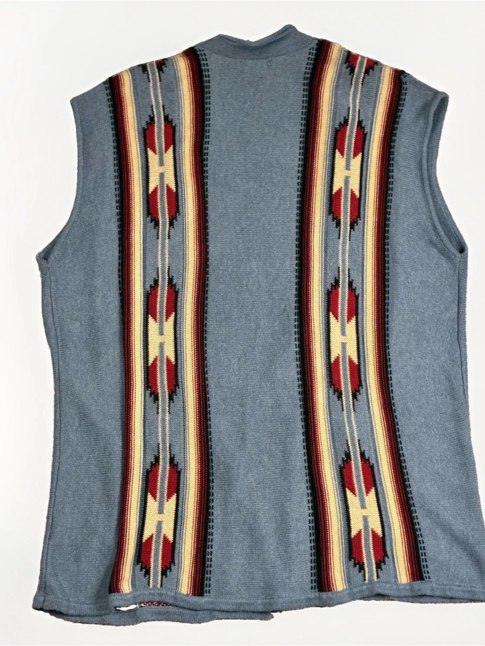Chaps Southwestern Aztec Long Woman's 2X Sweater Vest Layering Boho Western